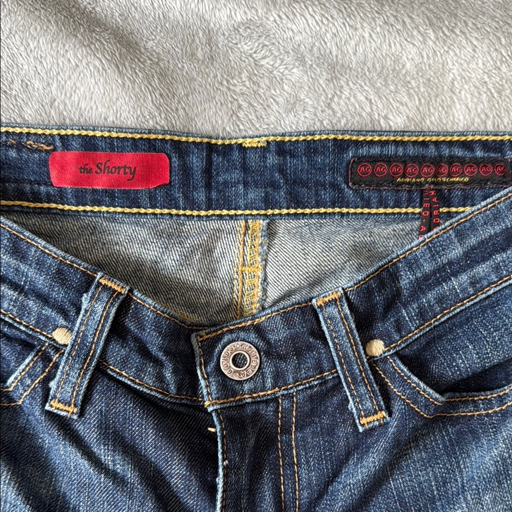 Ag Adriano Goldschmied Blue Ankle Cropped Jeans - Picture 2 of 6